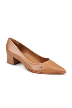 Alba Block Heels - Peanut