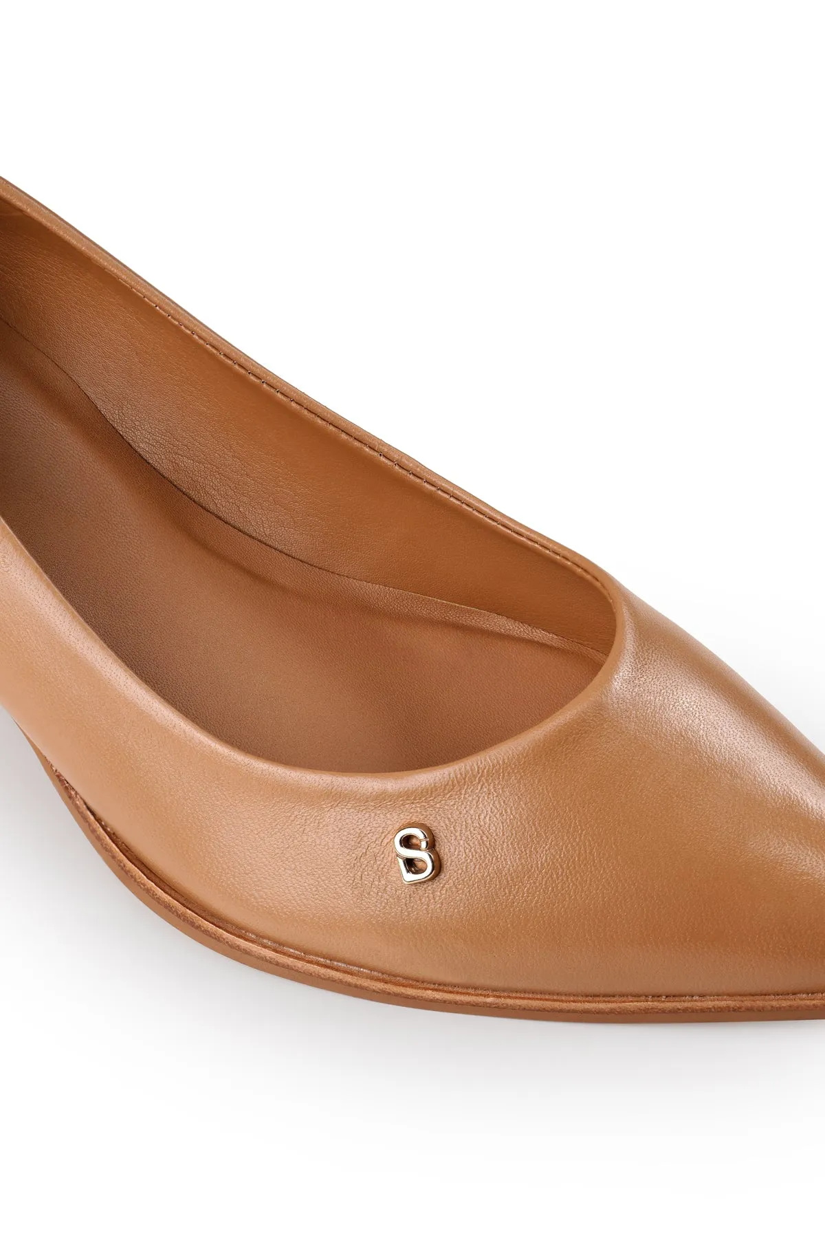 Alba Block Heels - Peanut