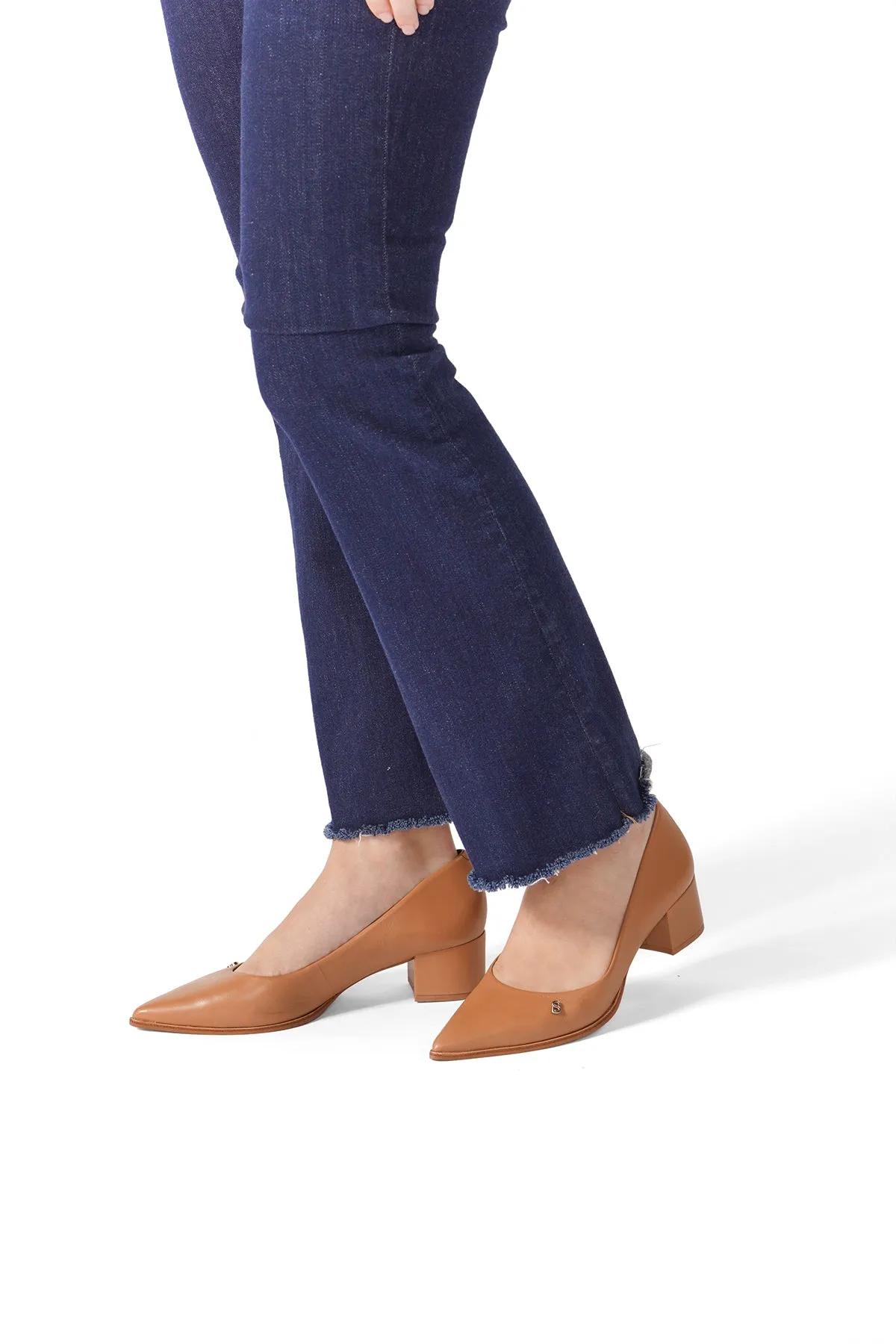 Alba Block Heels - Peanut