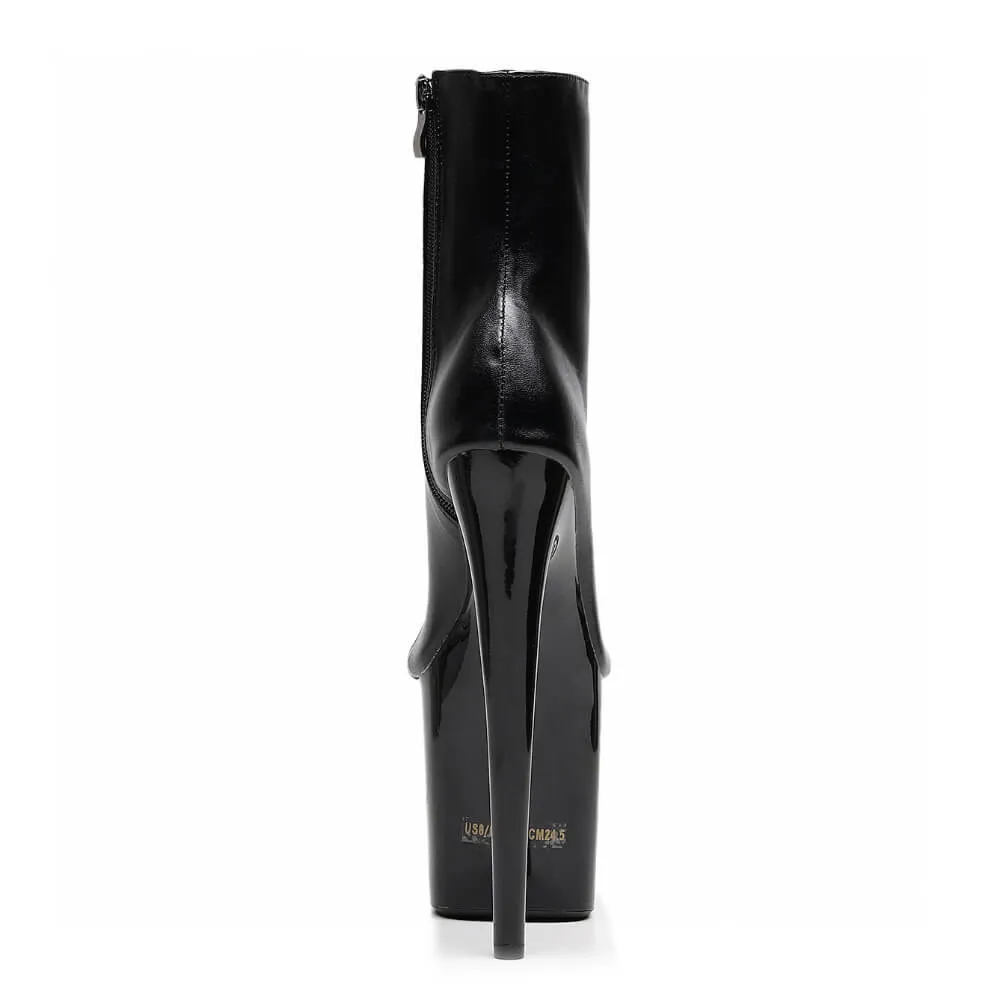 Angel - Black Vegan Leather - Street Sole