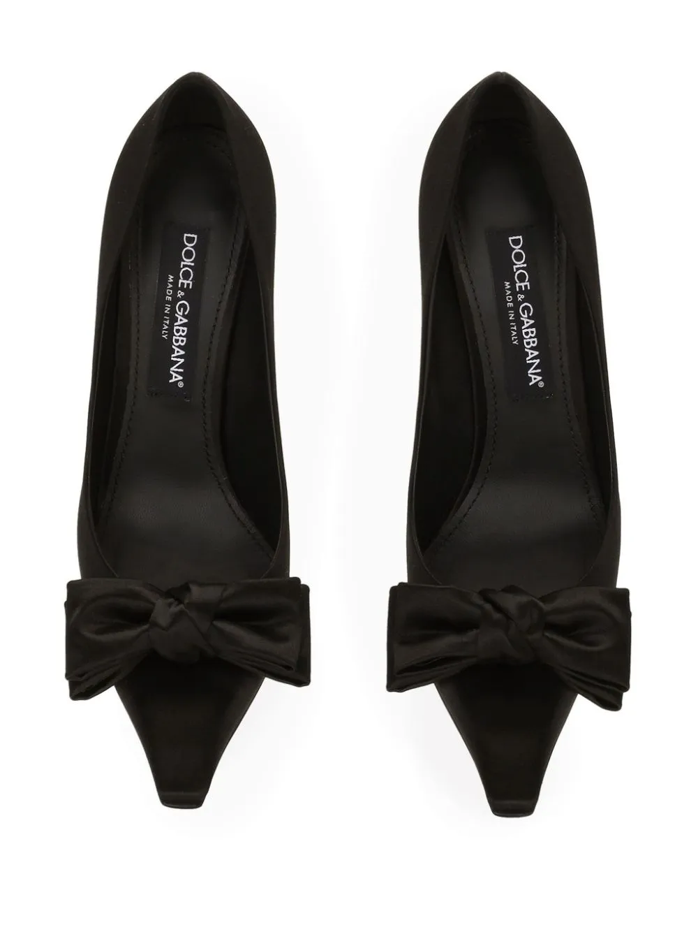 Bow Stiletto Heels in Black