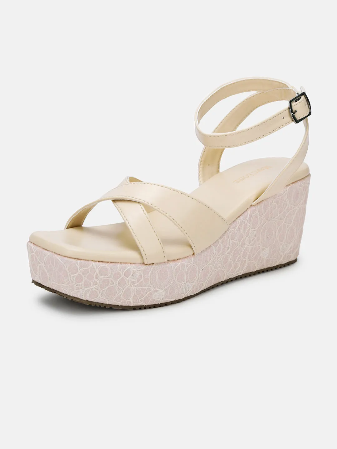Buckle Straps Platform Heels