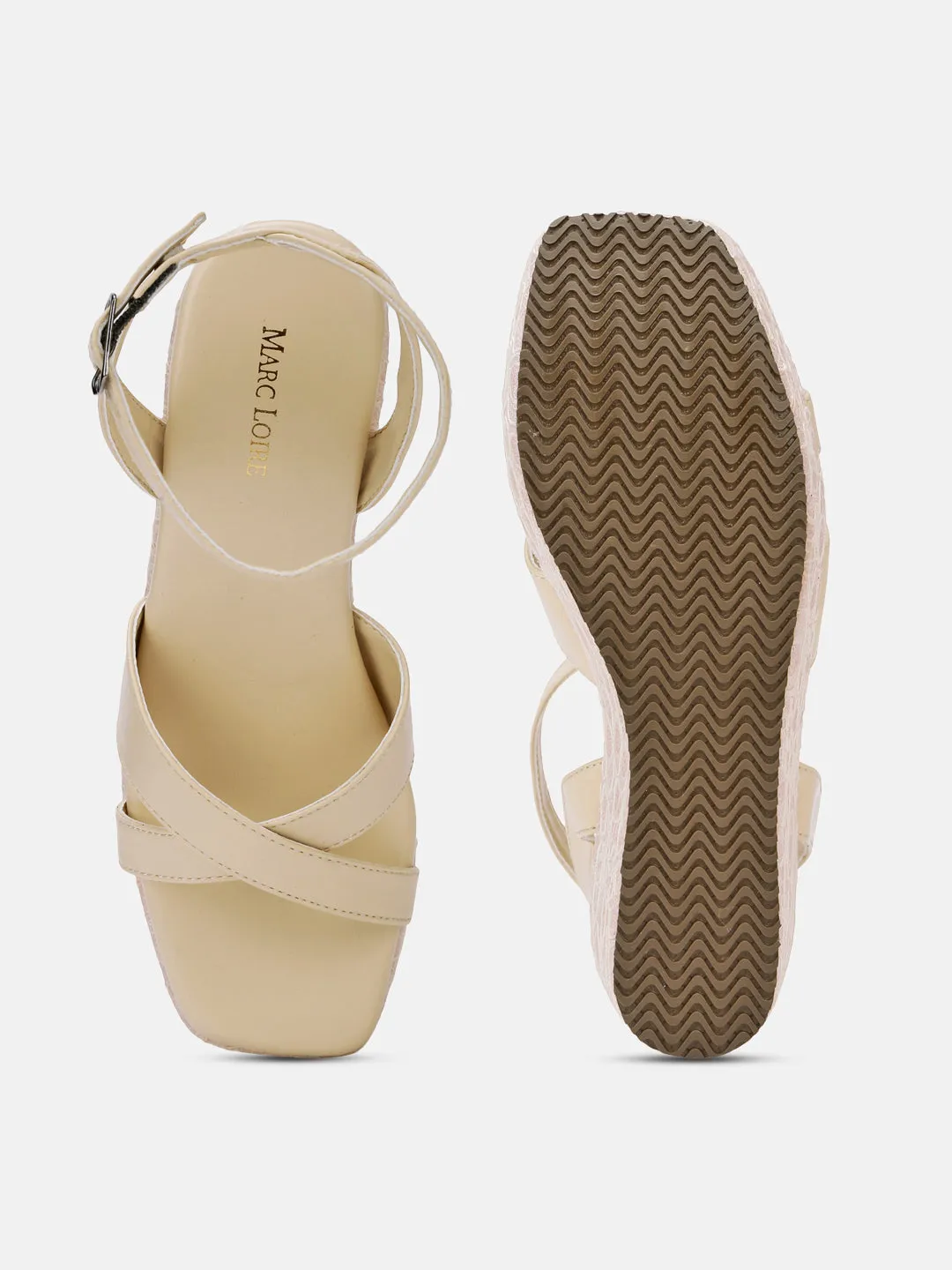 Buckle Straps Platform Heels