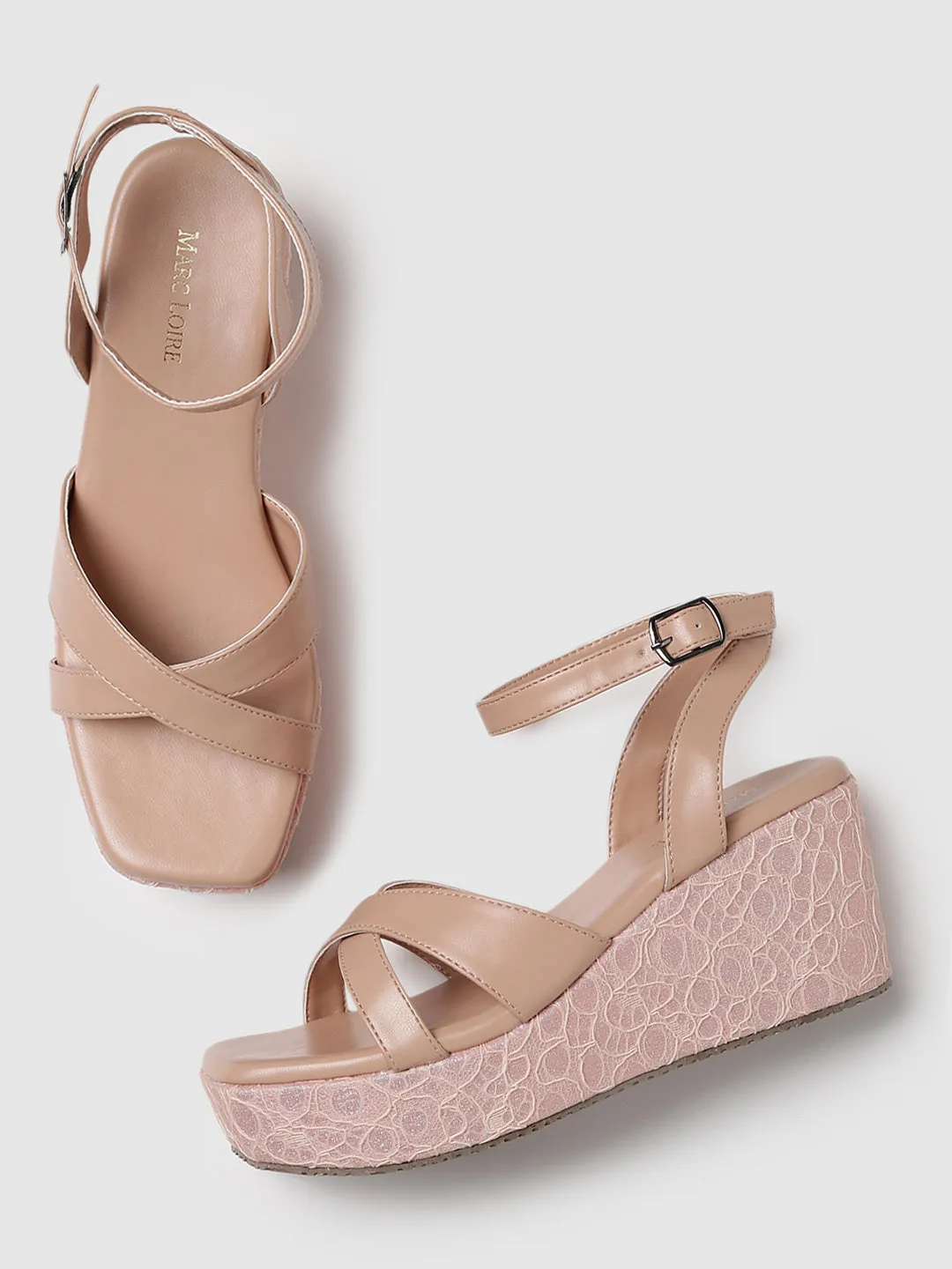 Buckle Straps Platform Heels