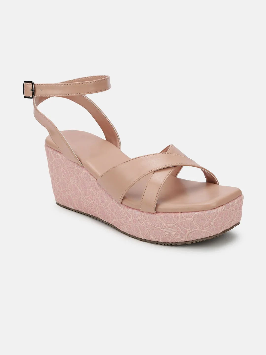 Buckle Straps Platform Heels