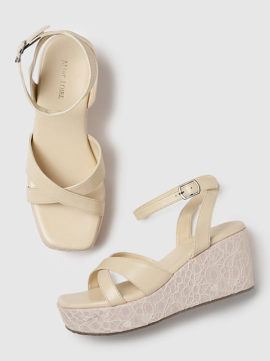 Buckle Straps Platform Heels