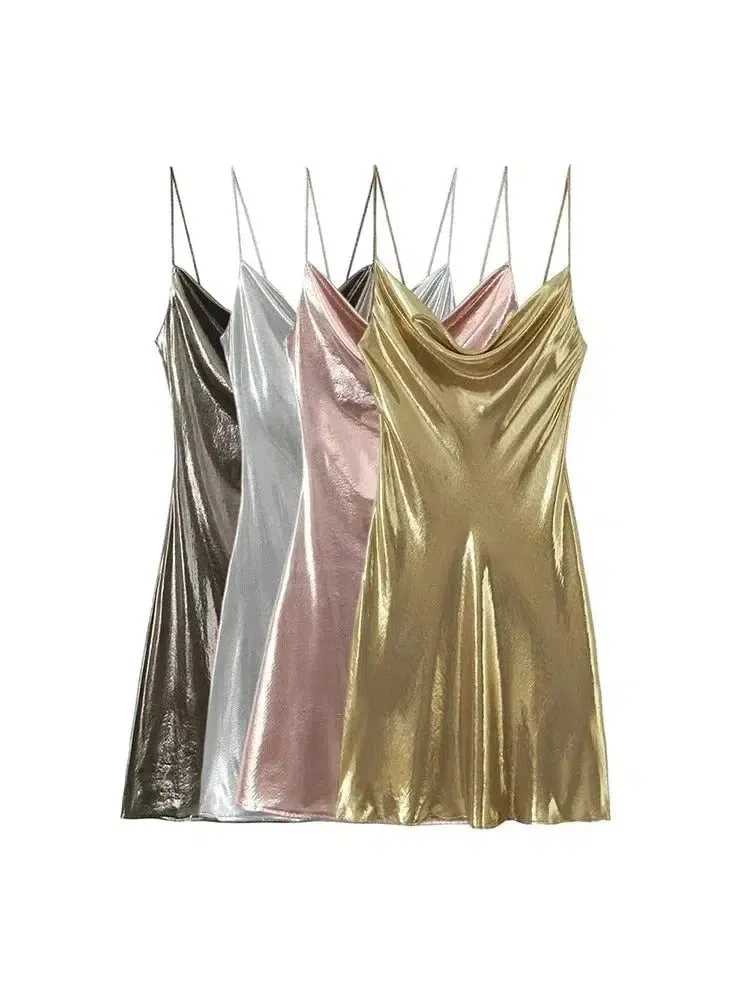 Graziella – Shimmering metallic finish – Evening gown