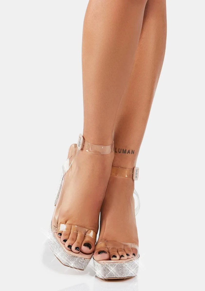 Nude Casper Rhinestone Heels